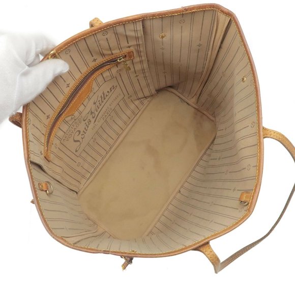 Auth Louis Vuitton Neverfull MM monogram beige - Picture 7 of 12